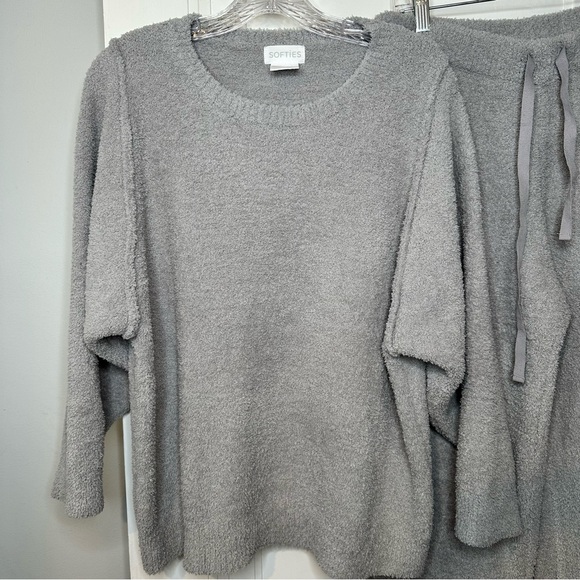 Softies Lounge Set Women's Soft Gray Pajama Set - Picture 2 of 10